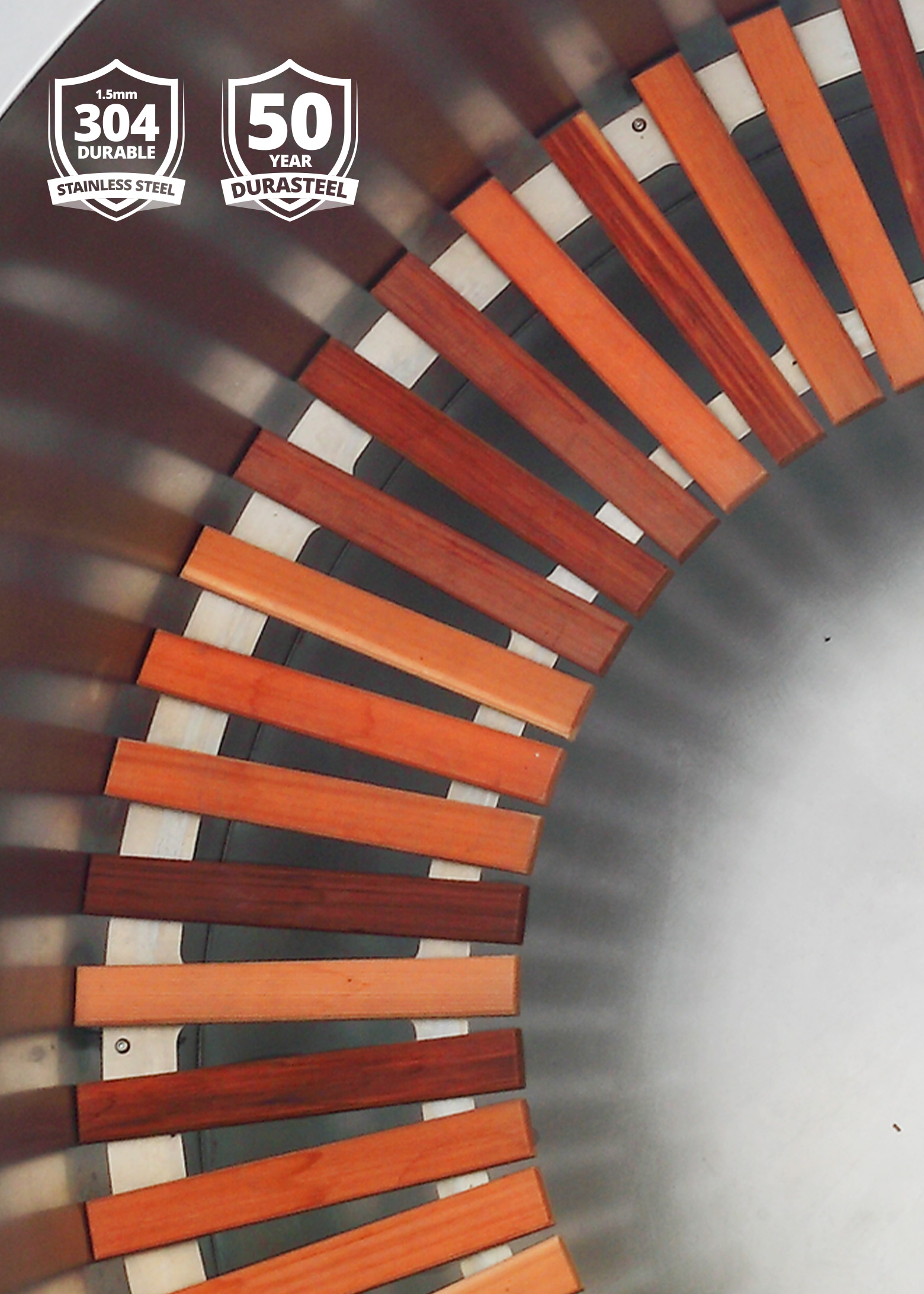 Kensington- 304 Stainless Steel + DuraSteel™ Badge